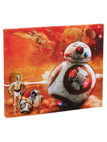 Star Wars BB-8 Illuminated Canvas Wall Art Gallery Image 2