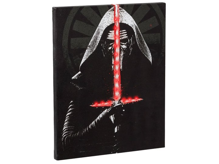 Star Wars Kylo Ren Illuminated Canvas Wall Art Gallery Image 1
