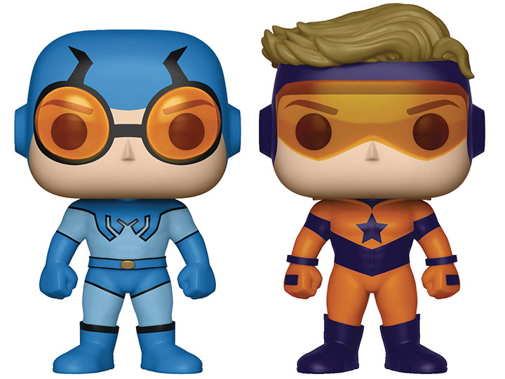 Pop! Heroes: Booster Gold & Blue Beetle Two-Pack PX Previews Exclusive Gallery Image 1