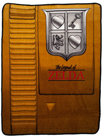 The Legend of Zelda Gold Cartridge Throw Blanket Gallery Image 2