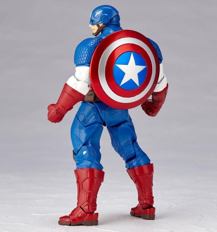 Marvel Amazing Yamaguchi Revoltech No.007 Captain America Action Figure Gallery Image 12