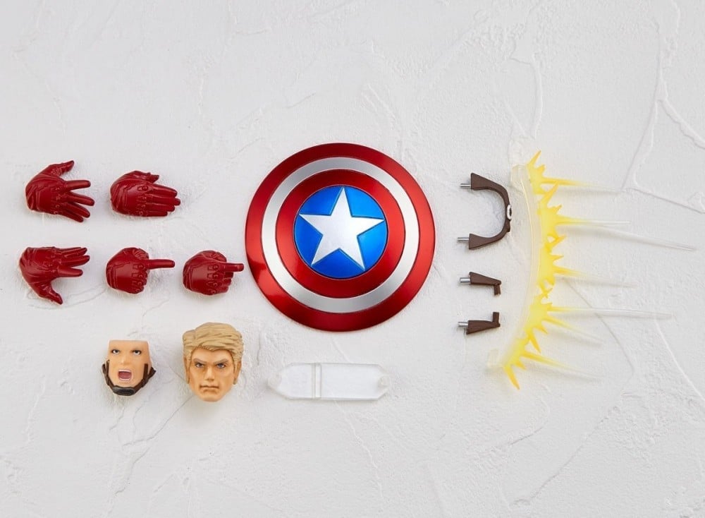 Marvel Amazing Yamaguchi Revoltech No.007 Captain America Action Figure Gallery Image 13