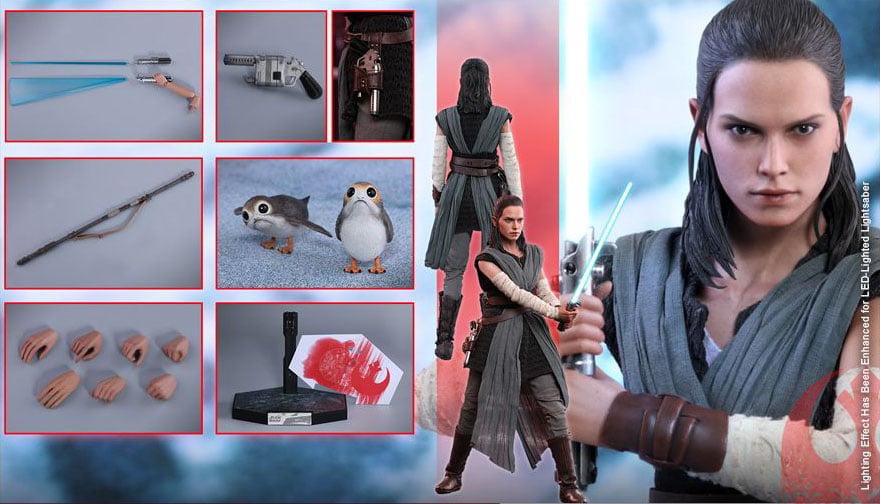 Star Wars: The Last Jedi MMS446 Rey (Jedi Training) 1/6th Scale Collectible Figure Gallery Image 14