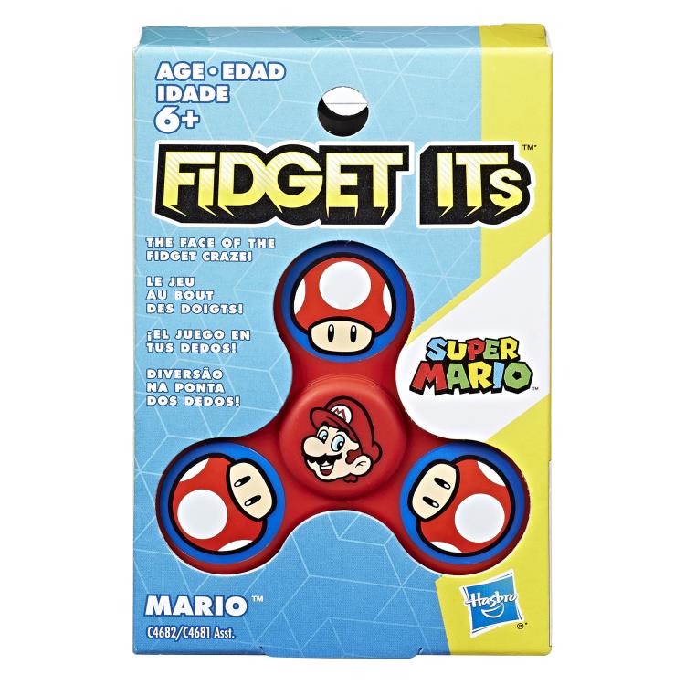Super Mario Fidget Its Graphic Spinner Set of 6 Gallery Image 4