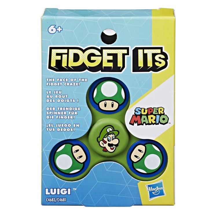 Super Mario Fidget Its Graphic Spinner Set of 6 Gallery Image 6