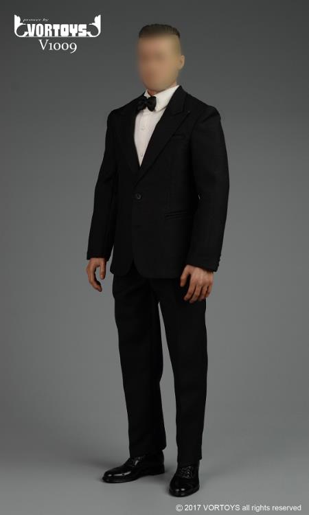 1/6 Scale Retro Gentleman Suit Set (Black) Gallery Image 5