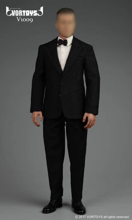 1/6 Scale Retro Gentleman Suit Set (Black) Gallery Image 3