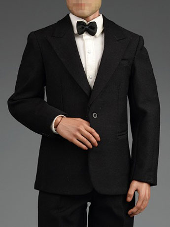 1/6 Scale Retro Gentleman Suit Set (Black) Gallery Image 2