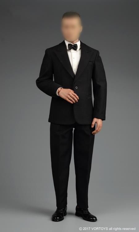 1/6 Scale Retro Gentleman Suit Set (Black) Gallery Image 4