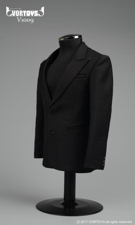 1/6 Scale Retro Gentleman Suit Set (Black) Gallery Image 10