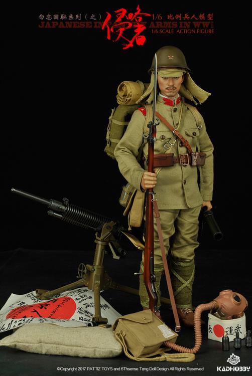 ww2 日本兵　1/6スケールフィギュア 1/6 Scale WWII Japanese Infantry Army Figure
