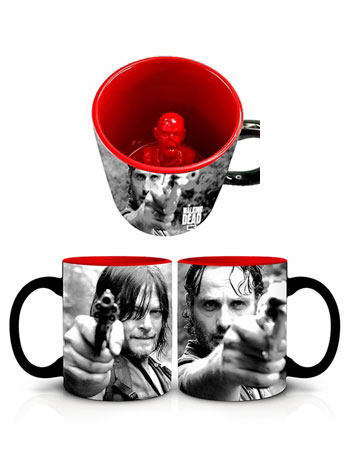 The Walking Dead Daryl and Rick Molded Zombie Mug Gallery Image 2