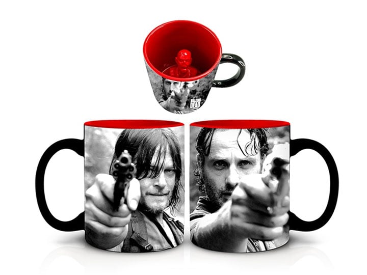 The Walking Dead Daryl and Rick Molded Zombie Mug Gallery Image 1