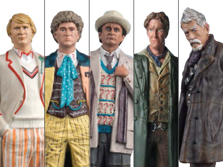 Doctor Who Figurine Collection Mid-Era Doctors Set Gallery Image 1