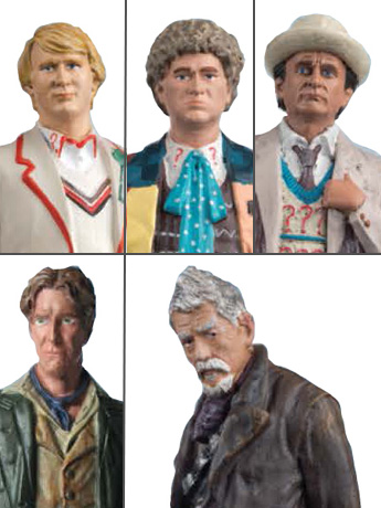 Doctor Who Figurine Collection Mid-Era Doctors Set Gallery Image 2