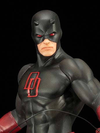 Marvel The Defenders ArtFX+ Daredevil (Black Suit) Statue Gallery Image 2