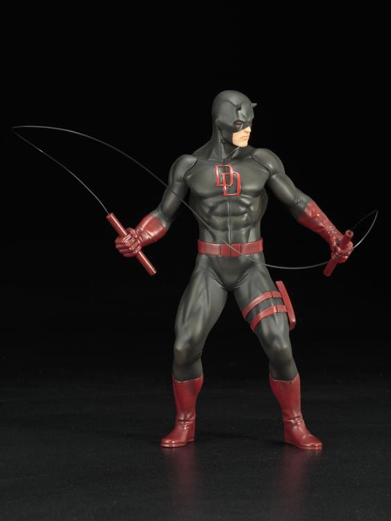 Marvel The Defenders ArtFX+ Daredevil (Black Suit) Statue Gallery Image 3