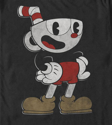Cuphead Happy Pose T-Shirt Gallery Image 3