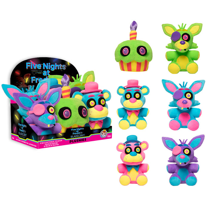Five Nights at Freddy's Blacklight Plushies Box of 6 Gallery Image 4