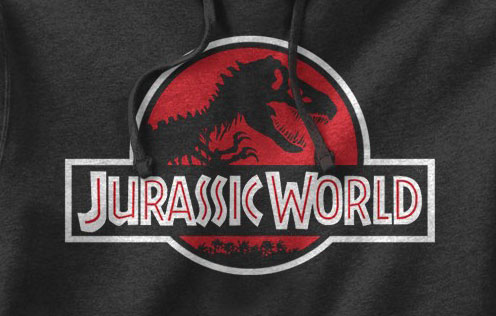 Jurassic World Tyrannosaurus Rex Logo Hoodie Gallery Image 3