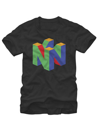 Nintendo Classic N64 Logo T-Shirt Gallery Image 2