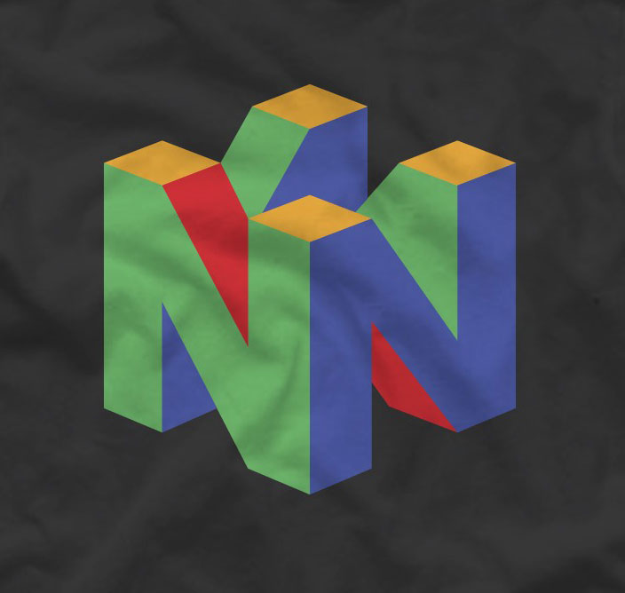 Nintendo Classic N64 Logo T-Shirt Gallery Image 3