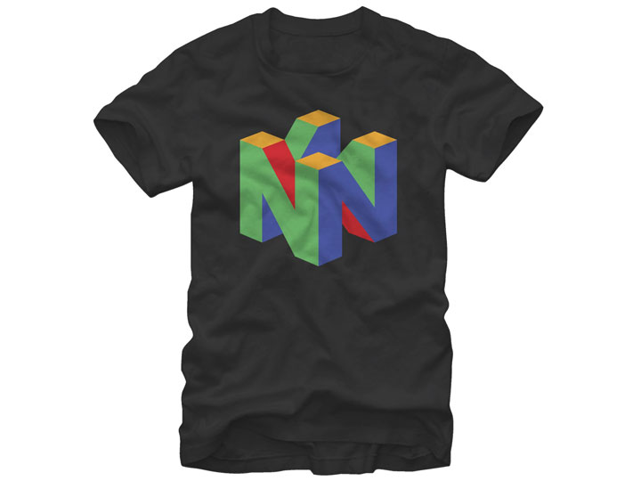 Nintendo Classic N64 Logo T-Shirt Gallery Image 1
