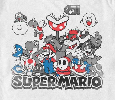 Nintendo Super Mario Color Squad T-Shirt Gallery Image 3