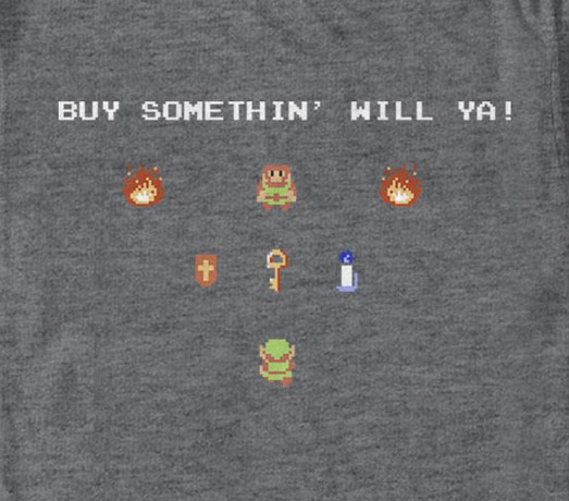 Nintendo Legend of Zelda Buy Somethin'! T-Shirt Gallery Image 3
