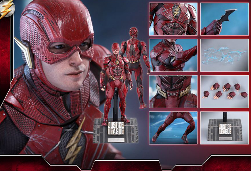 Justice League MMS448 The Flash 1/6th Scale Collectible Figure Gallery Image 9