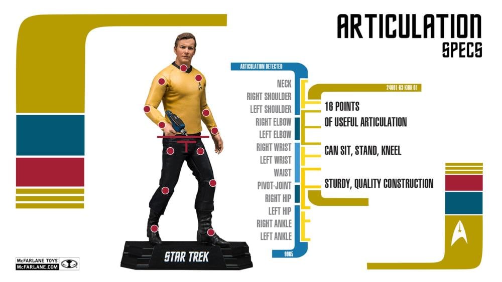 Star Trek Captain James T. Kirk Action Figure Gallery Image 4