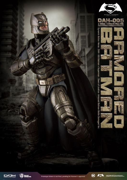 Batman v Superman Dynamic 8ction Heroes DAH-005 Armored Batman (Damaged Ver.) PX Previews Exclusive Gallery Image 4
