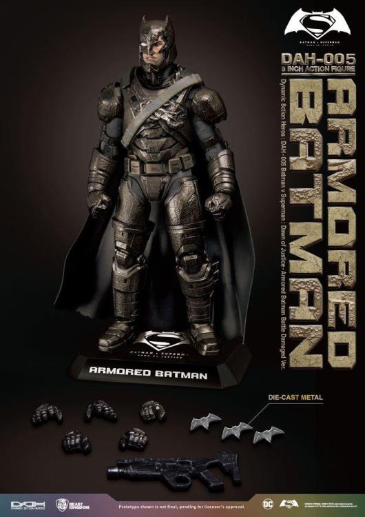 Batman v Superman Dynamic 8ction Heroes DAH-005 Armored Batman (Damaged Ver.) PX Previews Exclusive Gallery Image 5