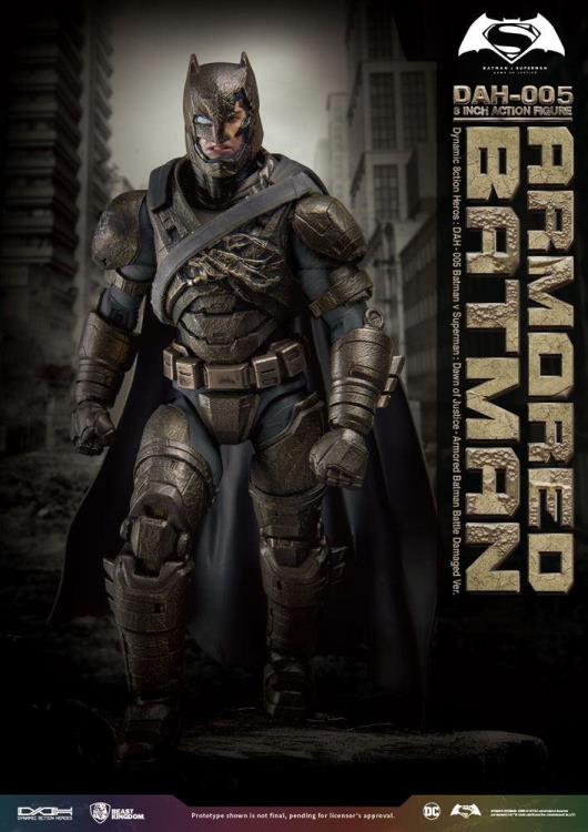 Batman v Superman Dynamic 8ction Heroes DAH-005 Armored Batman (Damaged Ver.) PX Previews Exclusive Gallery Image 3