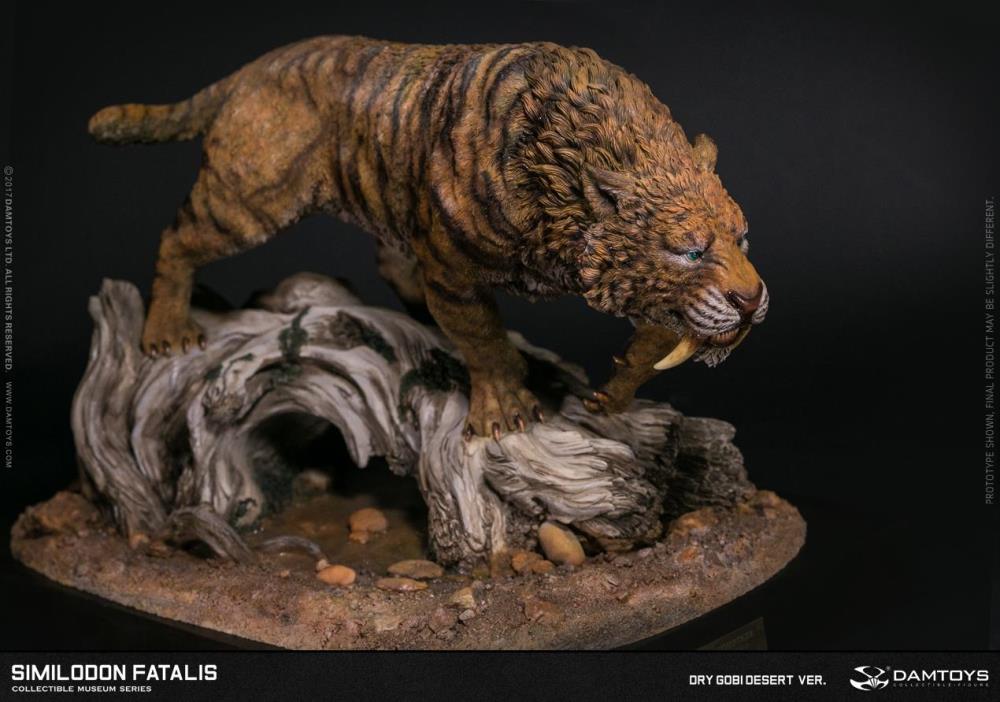 Smilodon fatalis (Dry Gobi Desert Version) MUS003B Collectible Museum Series Statue Gallery Image 7