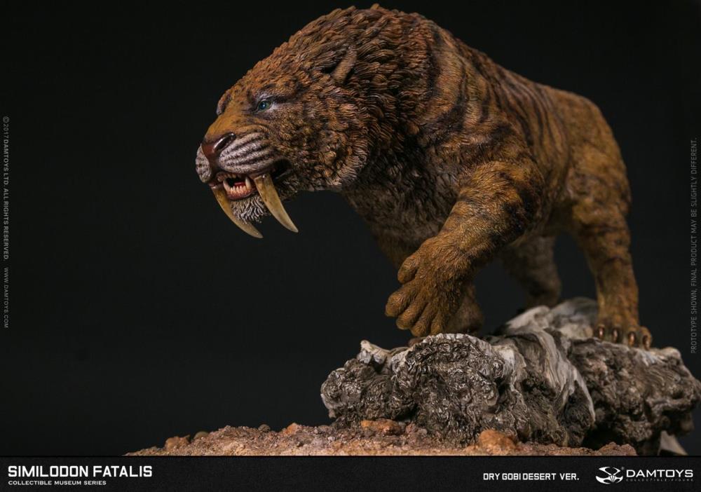 Smilodon fatalis (Dry Gobi Desert Version) MUS003B Collectible Museum Series Statue Gallery Image 4