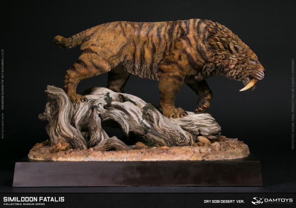 Smilodon fatalis (Dry Gobi Desert Version) MUS003B Collectible Museum Series Statue Gallery Image 3