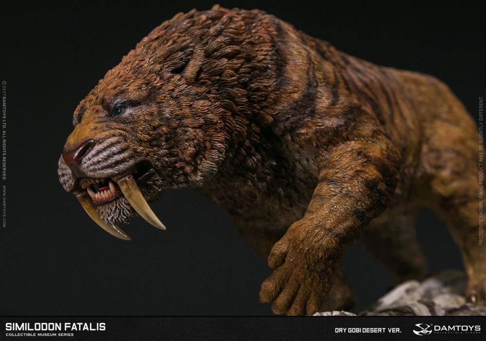 Smilodon fatalis (Dry Gobi Desert Version) MUS003B Collectible Museum Series Statue Gallery Image 12