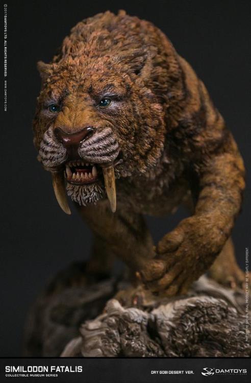 Smilodon fatalis (Dry Gobi Desert Version) MUS003B Collectible Museum Series Statue Gallery Image 9