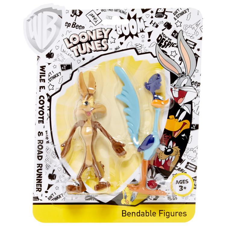 Looney Tunes Wile E. Coyote & Road Runner Bendable Figures Gallery Image 4