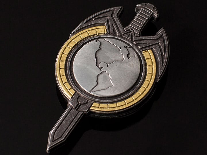 Star Trek: The Next Generation (Mirror Universe) Terran Empire Magnetic Insignia Badge Gallery Image 1