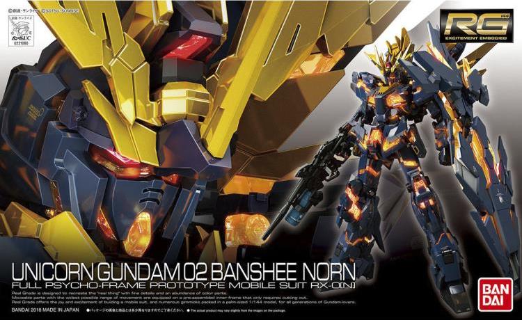 Mobile Suit Gundam Unicorn RG Unicorn Gundam 02 Banshee Norn 1/144 Scale Model Kit Gallery Image 14