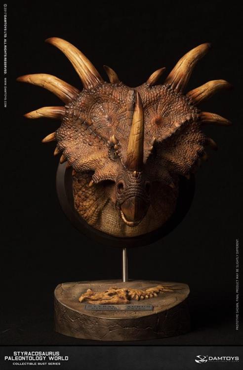 Styracosaurus (Brown) Paleontology World MUS004B Collectible Museum Series Bust Gallery Image 7