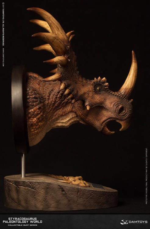 Styracosaurus (Brown) Paleontology World MUS004B Collectible Museum Series Bust Gallery Image 3