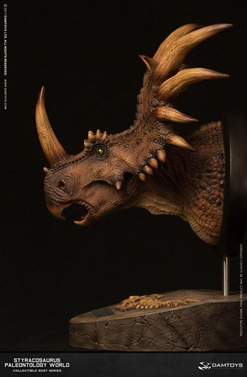 Styracosaurus (Brown) Paleontology World MUS004B Collectible Museum Series Bust Gallery Image 5