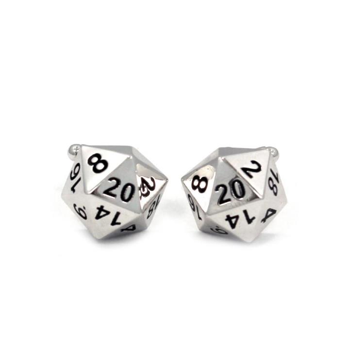 D20 (20-Sided Dice) Cufflinks Gallery Image 3