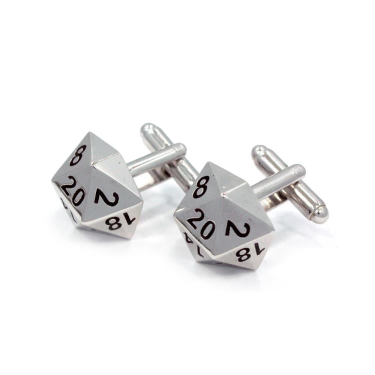 D20 (20-Sided Dice) Cufflinks Gallery Image 7