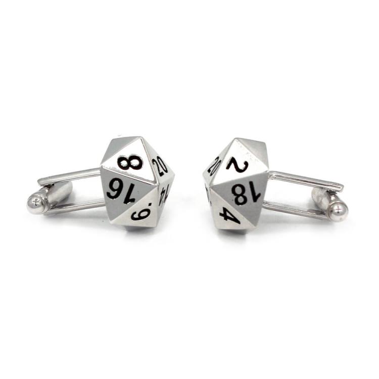 D20 (20-Sided Dice) Cufflinks Gallery Image 5