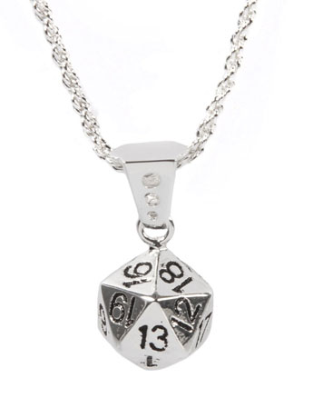 D20 (20-Sided Dice) Pendant Gallery Image 2