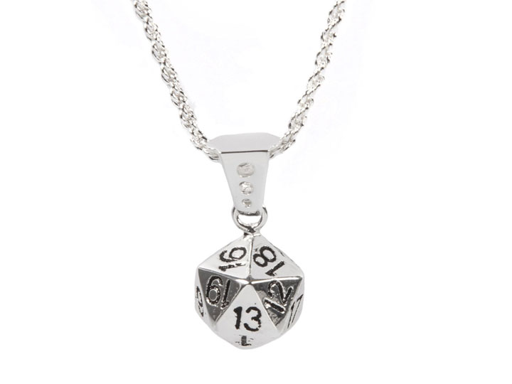 D20 (20-Sided Dice) Pendant Gallery Image 1